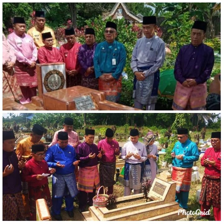 Momen HUT Jambi, Bupati Kerinci H. Adirozal Ziarah ke Makam Mantan Bupati Kerinci 