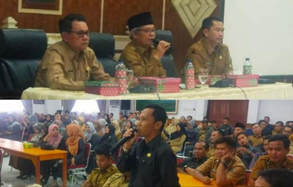 Wabup Kerinci H. Ami Taher Pimpin Pertemuan Dengan Ratusan THL Setda Kerinci