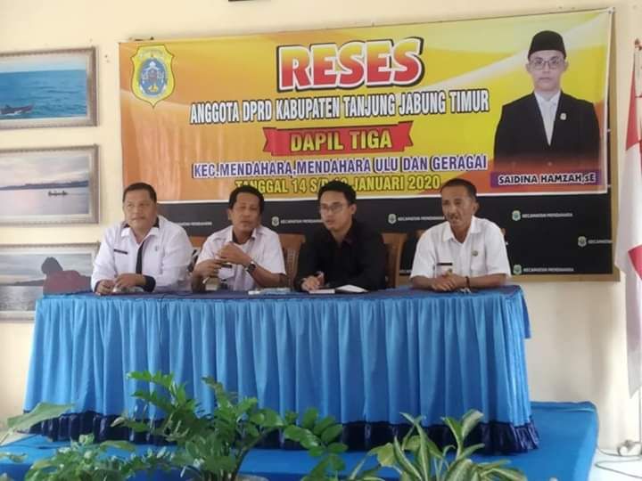 Wakil ketua 1 DPRD Tanjabtim Reses di Mendahara