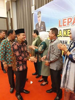 Bupati Adirozal Hadiri Lepas Sambut Kajati Jambi