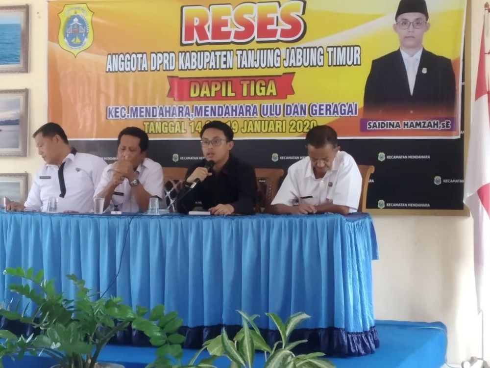 Wakil Ketua I DPRD Saidina Hamzah adakan Reses