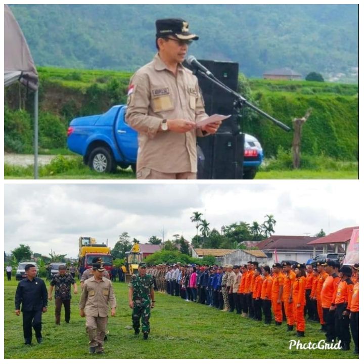 Bupati Kerinci H. Adirozal Pimpin Apel Siaga Bencana tahun 2020