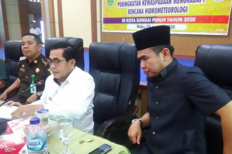 Ketua DPRD Sungaipenuh Fajran Hadiri Rakor Kewaspadaan Bencana Hidrometeorologi