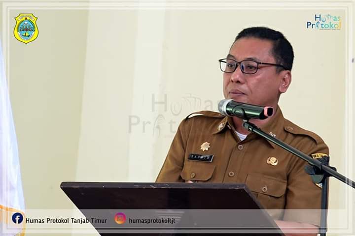 Sekda Tanjabtim Sapril, S.Ip Menyampaikan Sambutan