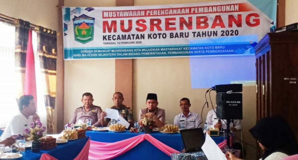 Ketua DPRD Sungaipenuh H. Fajran Hadiri Musrenbang Kecamatan Koto Baru