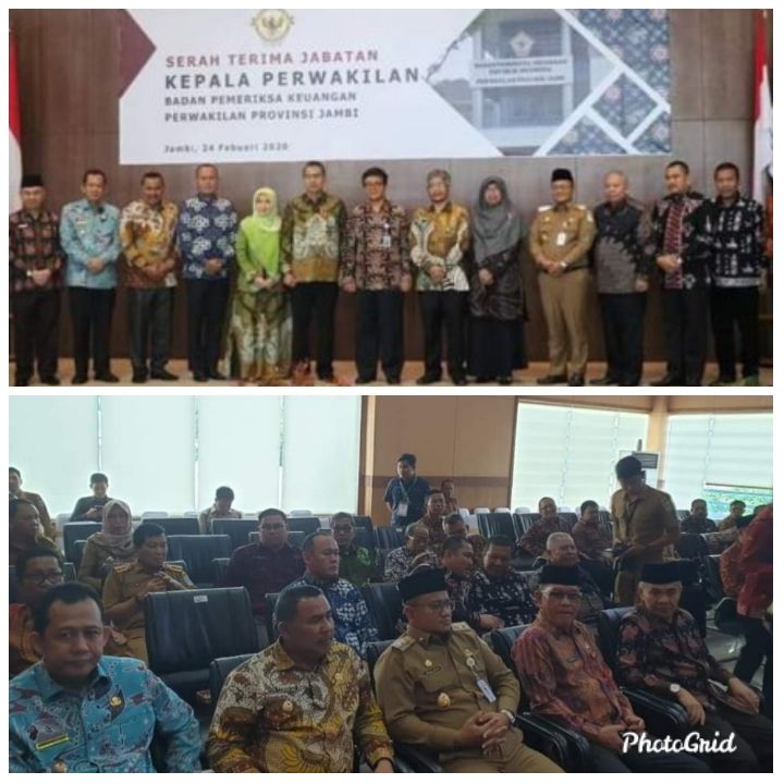 Bupati Kerinci H. Adirozal Hadiri Sertijab Kepala BPK RI Perwakilan Jambi