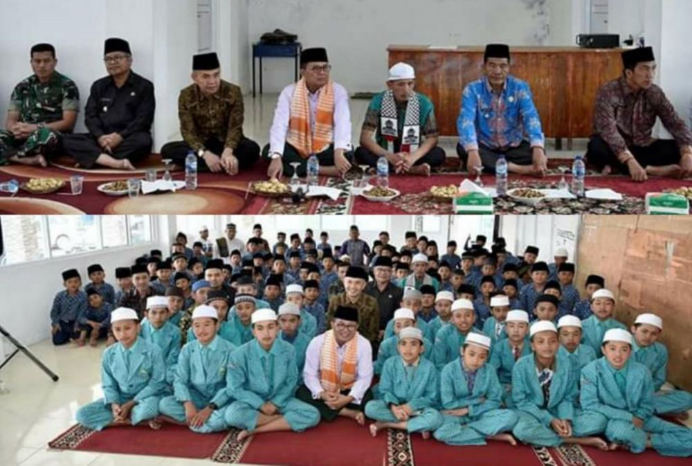 Bupati Adirozal Dampingi Gubernur Jambi Silaturahmi ke Ponpes Salafiah Al-Kahfi Kayu Aro