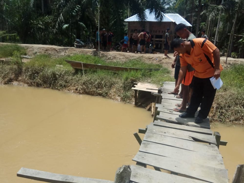 Tempat Kejadian Perkara Bocah 9 Tahun Jatuh ke Sungai 