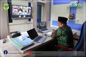 Wabup Robby Ikuti Rapat Melalui Teleconference Bersama Gubernur dan Kepala Daerah 