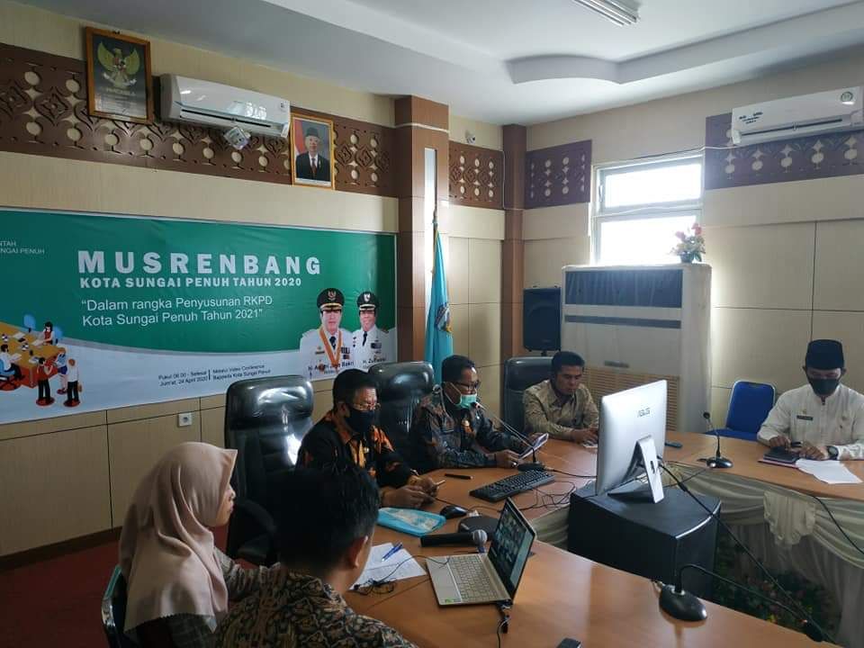 Susun RKPD 2021, Pemkot Sungaipenuh Gelar Musrenbang Online