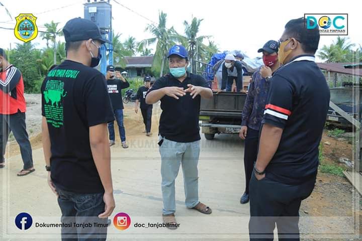 Bupati Tanjabtim H. Romi Harianto Pantau kelengkapan bantuan JPS