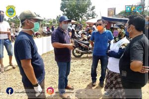 Tim Gugus Tugas Covid - 19 Tanjabtim Lakukan Rapid Tes Terhadap Pedagang Pasar