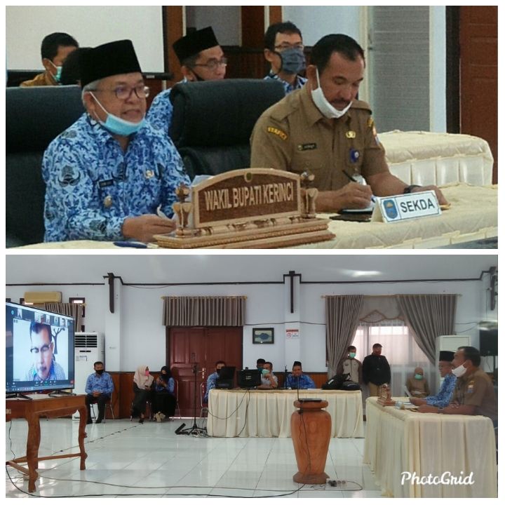 Pemkab Kerinci Gelar Musrenbang RKPD kabupaten Kerinci 2021, Secara Daring dengan menggunakan Video Conference