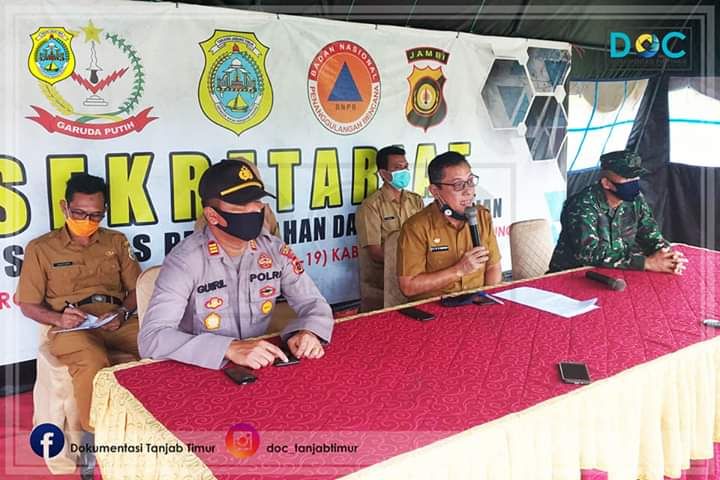 Tim Gugus Tugas Covid - 19 Kabupaten Tanjabtim Gelar Press Release