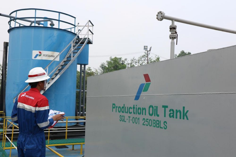 PRODUKSI MENINGKAT - Pertamina EP Asset 1 Jambi Field berhasil mendongkrak angka produksi minyak