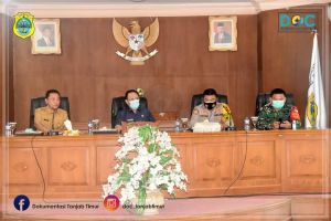 Plt Bupati Tanjabtim Hadiri Rapat Analisa dan Evaluasi Pilkada 2020 Dimasa Pendemi 