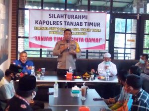 Tolak Tindakan Anarkis, Kapolres Tanjabtim Ajak Ormas dan OKP Sampaikan Kebaikan  