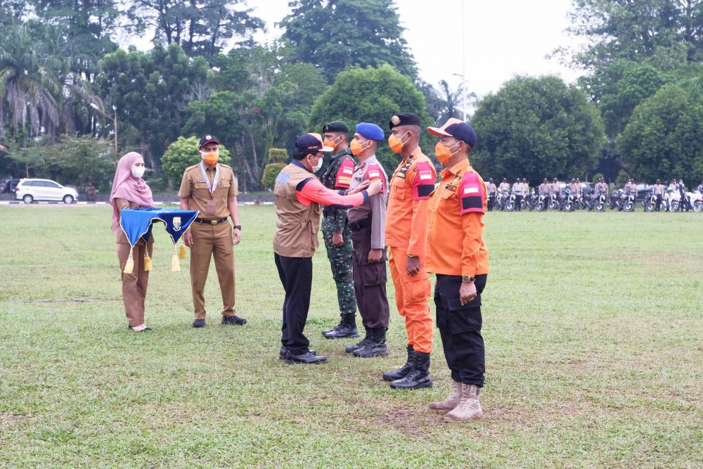 Apel Gabungan Kesiapsiagaan Tanggap Darurat Menghadapi Bencana Hidrometeorologi Provinsi Jambi Tahun 2020