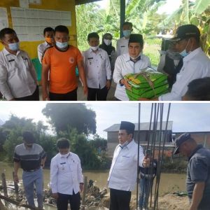 Wako AJB Serahkan Bantuan Pangan Bagi Warga Korban Banjir 3 Desa Tanjung