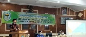 Pj Sekda Kerinci Buka Sosialisasi Perda Pilkades Serentak 2021