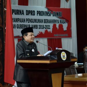 Fachrori Pamit dalam Rapat Paripurna DPRD Provinsi Jambi