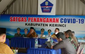 Wabup Kerinci Hadiri Rapat Evaluasi Kesiapsiagaan Penanganan Covid-19