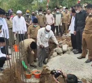 Bupati Kerinci Letakkan Batu Pertama Pembangunan Pesantren Tahfidz Quran