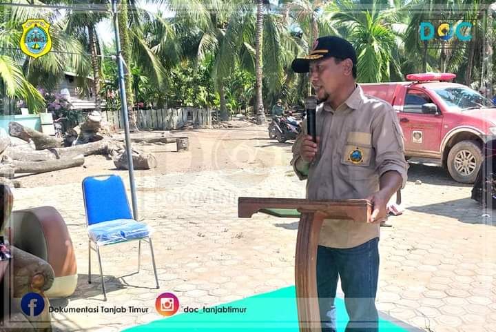 Sekda Tanjabtim Sapril, S.Ip saat memberikan Kata Sambutan 