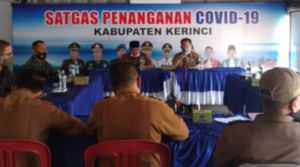 Wabup Kerinci Ami Taher Pimpin Rapat Evaluasi Satgas Penanganan Covid 19