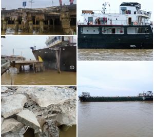 Kapal Muatan 4.000 Ton Minyak Tabrak Dermaga Beton Kampung Laut