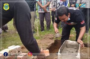 Bupati Romi Bersama Kapolda Jambi Letak Batu Pertama Ponpes Hafidzun Alim 