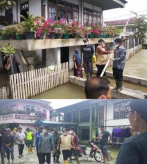 Wabup Tinjau dan Serahkan Bantuan Korban Banjir Tiga Desa Tanjung Pauh