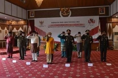 Pj Gubernur Jambi Ikuti Upacara Peringatan Hari Lahir Pancasila