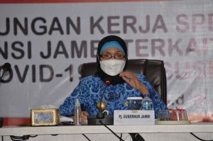 Pj Gubernur Jambi Evaluasi Penanganan Covid-19 di Provinsi Jambi