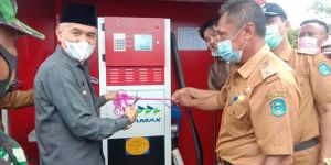 Bupati Kerinci Resmikan Pertashop Bumdes Koto Agung Mandiri