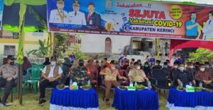 Bupati Kerinci Hadiri Vaksinasi Covid-19 Massal Tahap II di Siulak Deras Mudik