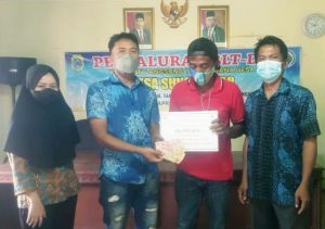 BLT DD Sungai Ular Disalurkan, Warga Dihimbau Disiplin Terapkan Prokes