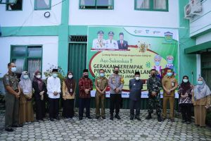 Wako AJB Ikuti Launching Gerakan Serempak Pekan Vaksinasi Covid-19 Se Provinsi Jambi