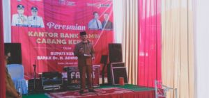 Bupati Adirozal Resmikan Kantor Bank Jambi Cabang Kerinci