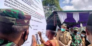 Pj Sekda Hadiri Deklarasi Bersama Penanganan Covid-19 di Kayu Aro