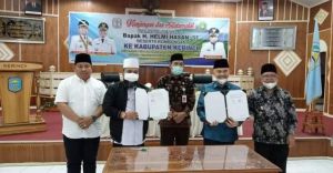 Bupati Kerinci Teken MoU, Kerjasama dengan Pemkot Bengkulu