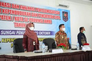 Wako Ahmadi Buka Rakor & Evaluasi Penyelenggaran Administrasi Dukcapil Kab/Kota Se-Provinsi Jambi