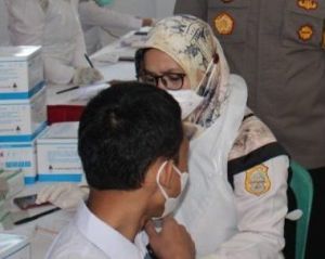 SMAN 3 Tanjabtim Gelar Vaksinasi Covid-19