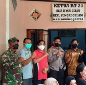 Polsek Sungai Gelam dan BIN Gelar Vaksinasi Covid-19