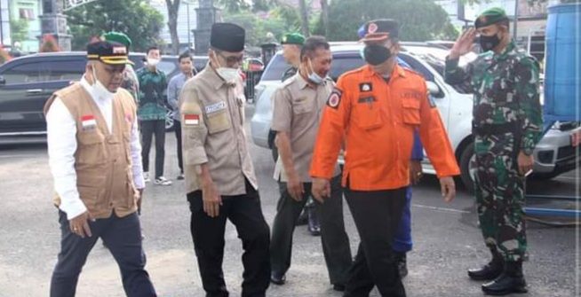 Wabup Tanjabtim Robby Saat Hendak ikuti Apel Karhutla 