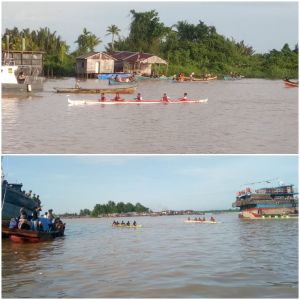 Karang Taruna Nipah Panjang Gelar Perahu Dayung Jalur