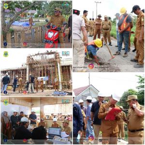 Wabup Robby Monitoring Proyek Pembangunan di Muarasabak Barat