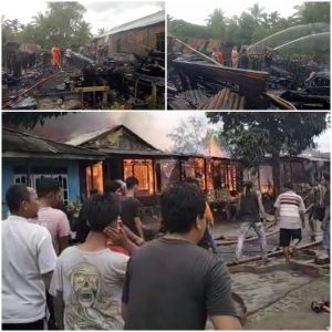 3 Rumah Rusak, 4 Rumah Habis Ulah Si Jago Merah