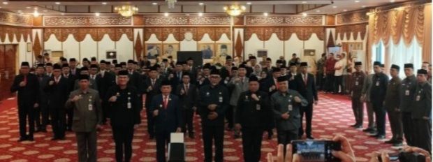 Resepsi pelantikan Puluhan Pejabat Eselon III  Pemprov Jambi 