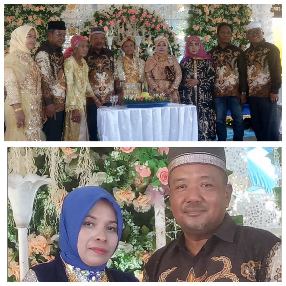 Kades Simpang Datuk Ambok Erik bersama Istri